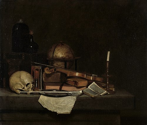 Vanitas Still Life, 1650, Stevers