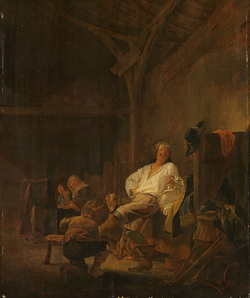 An officer in billeted quarters, 1640, Maerten Stoop
