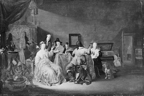 Merry Company, 1640, Maerten Stoop