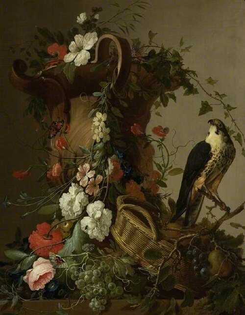 A floral composition, 1760, Jacobus Vonck
