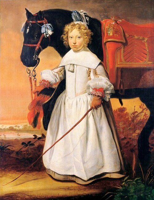 Portrait of Tjepke van Aylva (1653-....), 1657, Nicolaas Wieringa