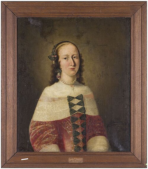 Portret van onbekende dame, 1664, Nicolaas Wieringa