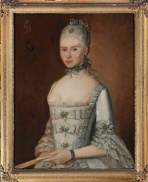 Portret van Maria Geertruida Louise van Grotenhuis, 1768, Hendricus Johan Antonius Baur