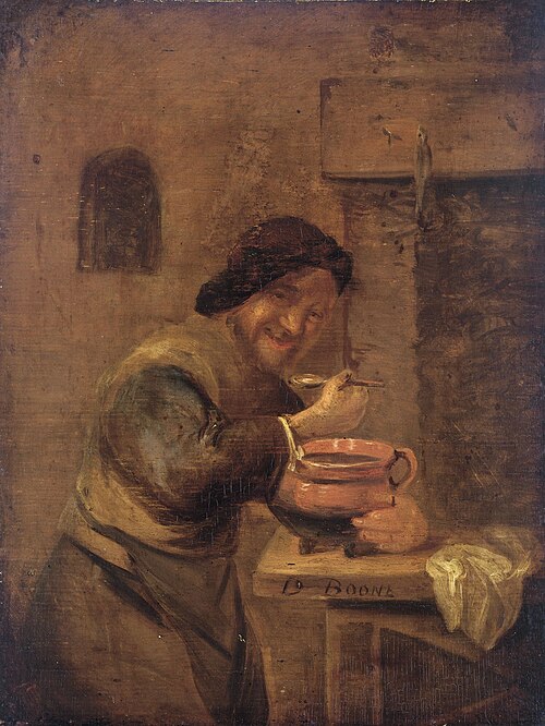 The porridge eater, 1650, Daniël Boone