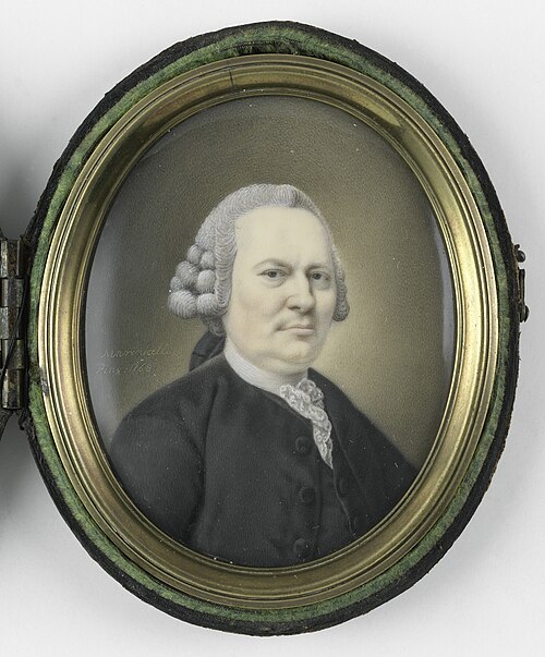 Portret van een man, misschien een lid van de familie Collot d'Escury of van Rappard, 1768, Joseph Marinkelle