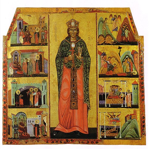 Retable de sainte Catherine, 1240, Maître de Calci