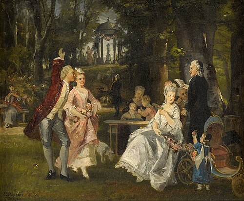 Das Fest im Schlosspark, 1899, Jakob Emanuel Gaisser
