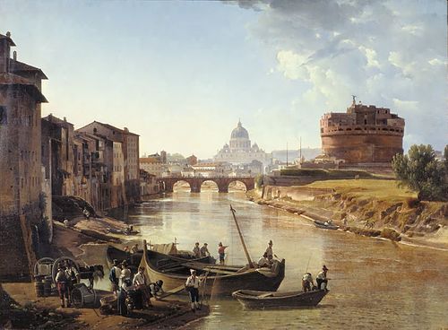 La nouvelle Rome. Le Château Saint-Ange, 1821, Sylvestre Chtchedrine
