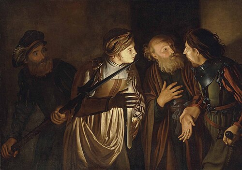 Peter's Denial, 1625, Adam de Coster