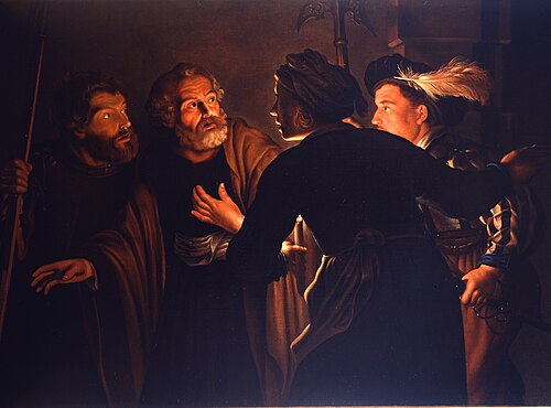 De Verloochening van de H. Petrus, , Adam de Coster