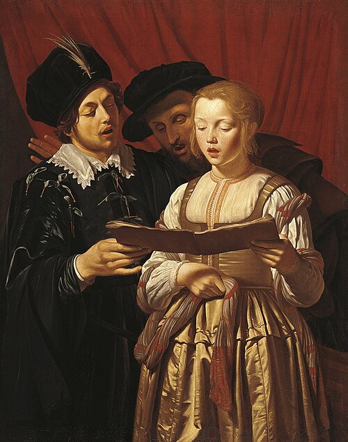 Three Singers, 1625, Adam de Coster