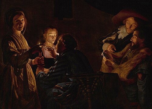 Card Players, 1625, Adam de Coster