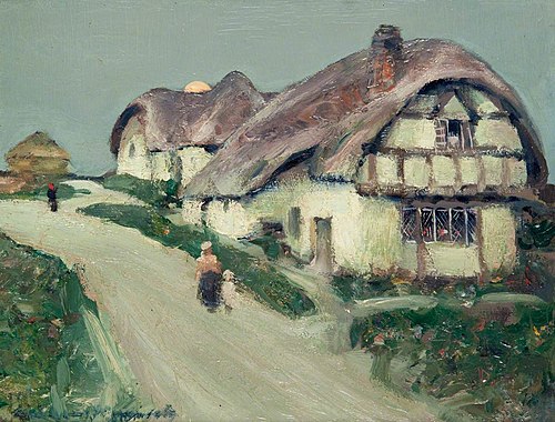 Village by Moonlight, 1900, William Kennedy