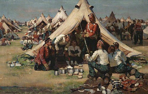 The Argylls in Camp at Stirling, 1888, William Kennedy
