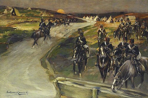 Hussars Returning to Camp, , William Kennedy