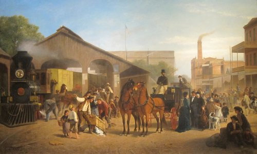 Sacramento Railroad Station, 1874, William Hahn