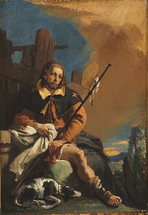Saint Roch as a Pilgrim, 1730, Giambattista Tiepolo
