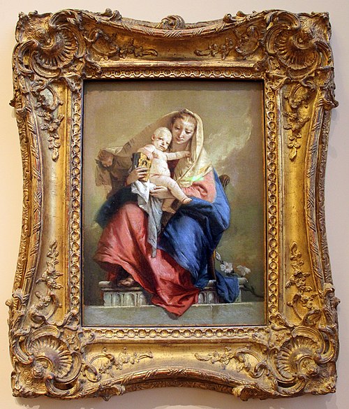 Les Madones avec enfant de Tiepolo, , Giambattista Tiepolo