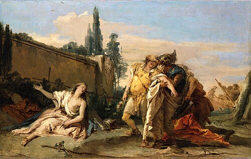 Rinaldos farewell from Armida, 1751, Giambattista Tiepolo