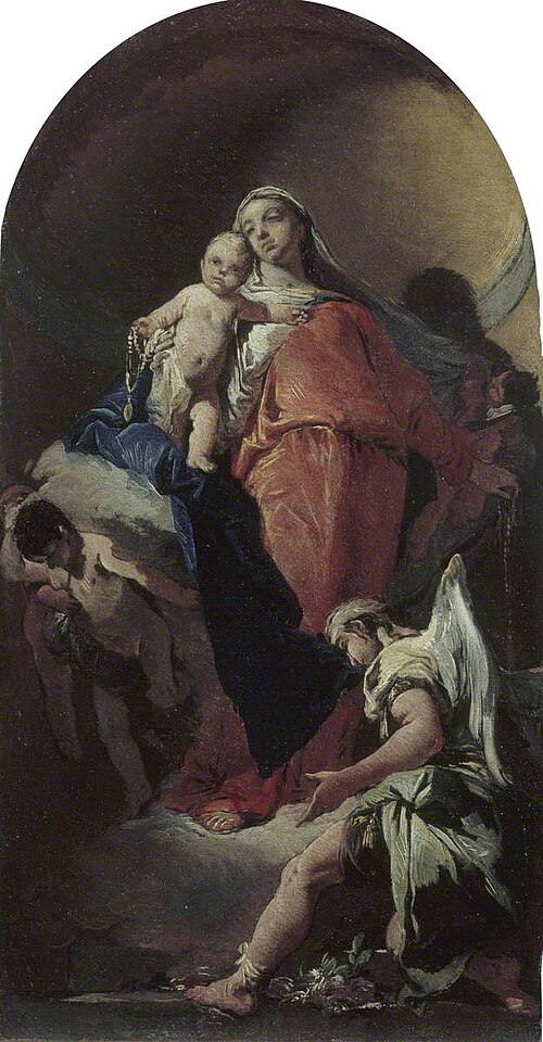 Virgin and Child with an Angel, 1726, Giambattista Tiepolo