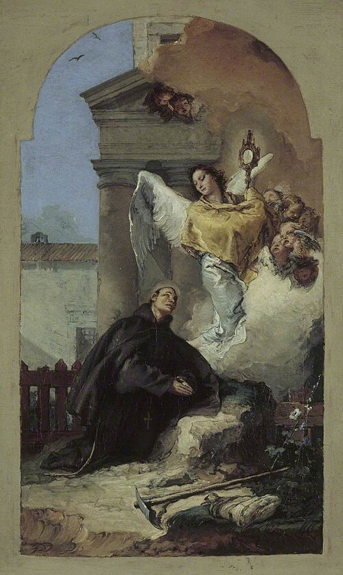 Saint Paschal Baylon's Vision of the Eucharist, 1767, Giambattista Tiepolo