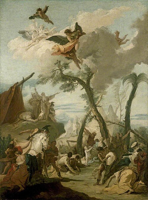 The Gathering of Manna, , Giambattista Tiepolo