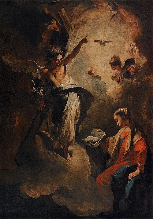 The Annunciation to the Blessed Virgin Mary, 1725, Giambattista Tiepolo