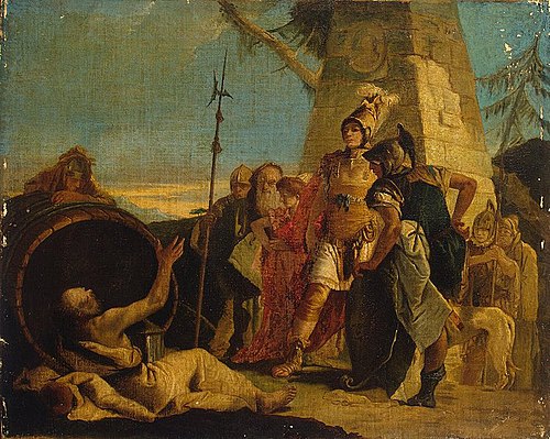 Alexander the Great and Diogenes, 1770, Giambattista Tiepolo