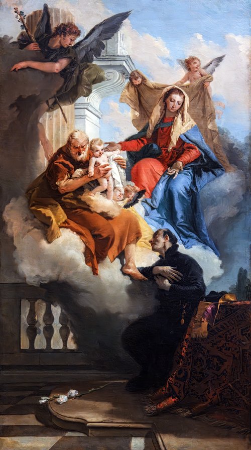 Apparition de la Sainte Famille à Gaétan de Thiene, 1735, Giambattista Tiepolo
