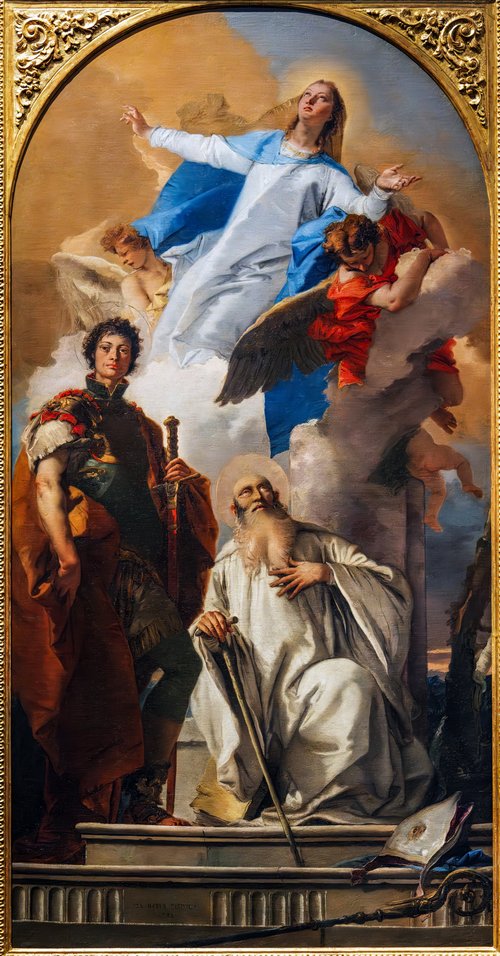 Madone en gloire entre Saints George et Romuald, 1735, Giambattista Tiepolo
