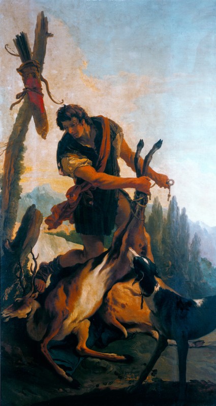 Cacciatore con cervo, 1718, Giambattista Tiepolo