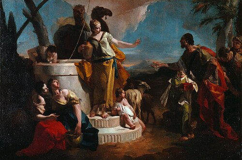 Incontro di Rebecca ed Eleazaro al pozzo, 1720, Giambattista Tiepolo