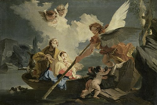 Flight into Egypt, 1500, Giambattista Tiepolo
