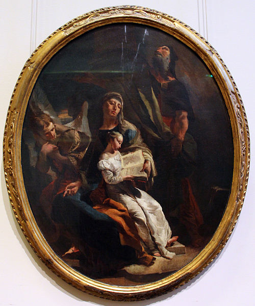L'Éducation de la Vierge, 1730, Giambattista Tiepolo