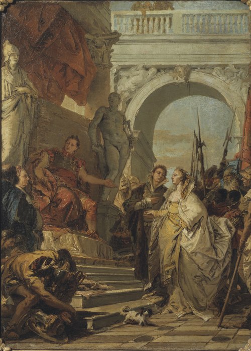 The Continence of Scipio, , Giambattista Tiepolo