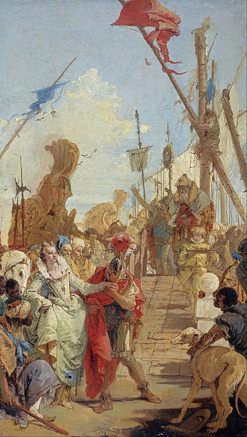 The Meeting of Anthony and Cleopatra, 1747, Giambattista Tiepolo
