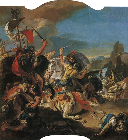 The Battle of Vercellae, 1725, Giambattista Tiepolo