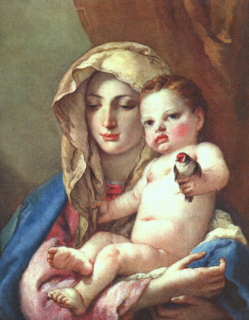 Madonna of the Goldfinch, 1760, Giambattista Tiepolo