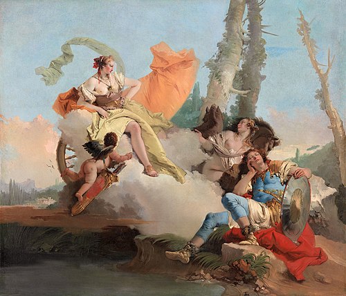 Armida Encounters the Sleeping Rinaldo, 1742, Giambattista Tiepolo