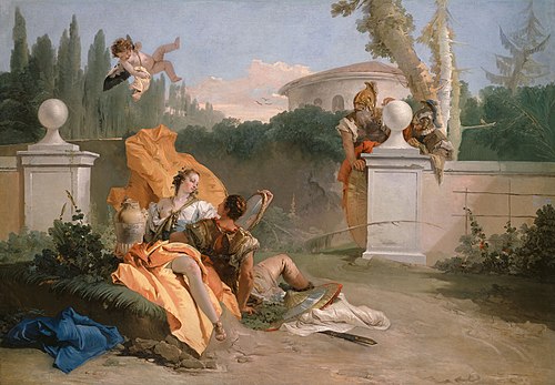 Rinaldo and Armida in Her Garden, 1755, Giambattista Tiepolo