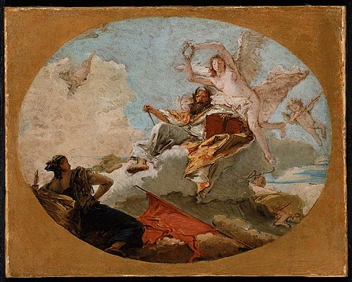The Crowning of Merit, , Giambattista Tiepolo