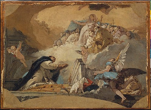The Virgin Receiving the Prayers of Saint Dominic, , Giambattista Tiepolo