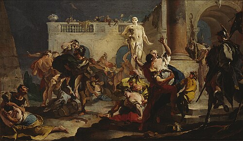 The Rape of the Sabine Women, 1718, Giambattista Tiepolo