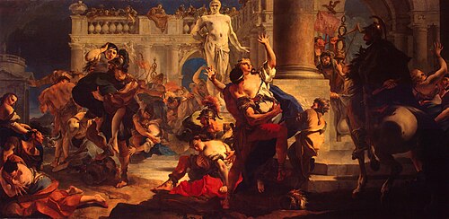 Rape of the Sabine Women, 1718, Giambattista Tiepolo