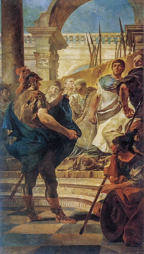 Quintus Fabius Maximus Before the Senate of Carthage, 1728, Giambattista Tiepolo