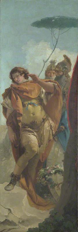 Rinaldo turning in Shame from the Magic Shield, 1757, Giambattista Tiepolo