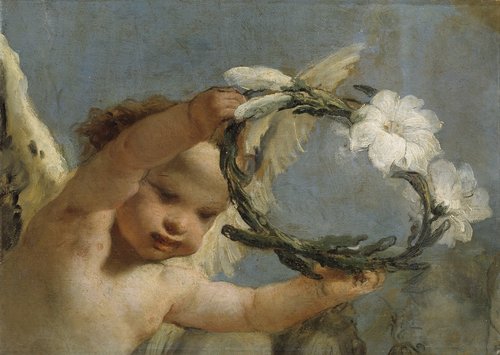 Angel with a Crown of Lilies, 1767, Giambattista Tiepolo
