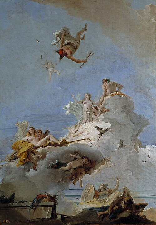 Olympe ou le Triomphe de Vénus, 1761, Giambattista Tiepolo