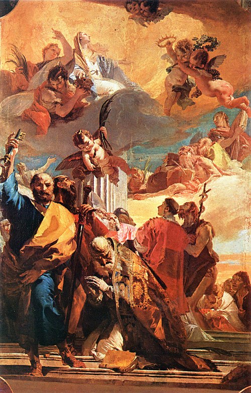 Madonna in Glory with the Saints, 1734, Giambattista Tiepolo
