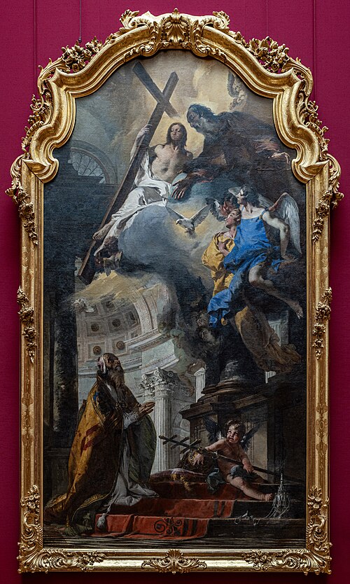 Pope St Clement Adoring the Trinity, 1737, Giambattista Tiepolo